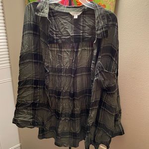 Terra Sky Flannel Long Sleeve shirt 4XL